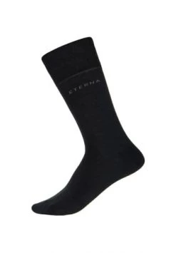 ETERNA Unifarbene Socken Mit Hohem Baumwoll-Anteil Schwarz