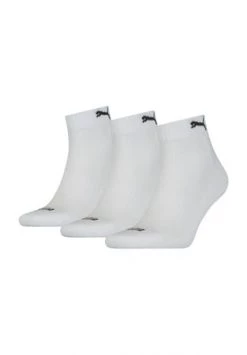 PUMA® Sneakersocken, 3er-Pack, Logo, Frottee-Sohle 002 WHITE