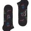 Happy Socks® Sneakersocken "Lemonade", Rippbündchen 9300 BLACK/ MULTI