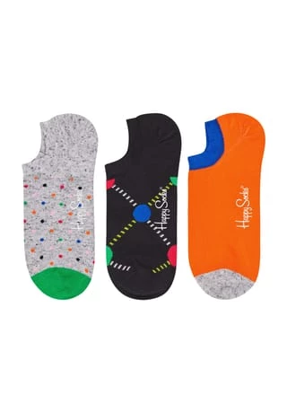 Happy Socks® Sneakersocken, 3er-Pack, Mustermix 9700 MEDIUM GREY 2 Happy Socks® Sneakersocken, 3er-Pack, Mustermix 9700 MEDIUM GREY – Bild 2