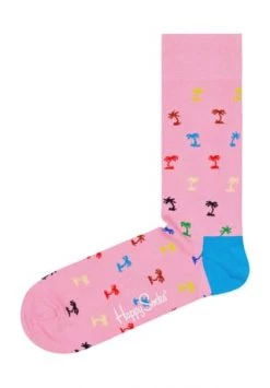 Happy Socks® Socken "Palm", Palmen, Komfortbund 3300 MEDIUM PINK