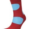 Happy Socks® Socken "Jumbo Dots", Baumwollmix, Bunt, Unisex 4500 DARK RED