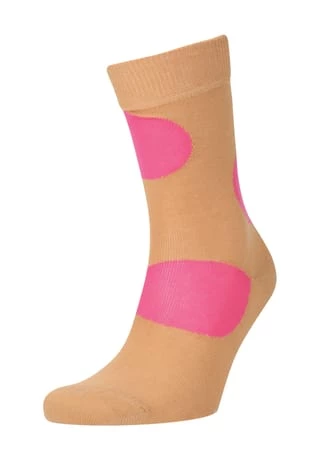 Happy Socks® Socken "Jumbo Dots", Baumwollmix, Bunt, Unisex 8000 LIGHT BROWN 1 Happy Socks® Socken "Jumbo Dots", Baumwollmix, Bunt, Unisex 8000 LIGHT BROWN