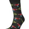 Happy Socks® Kurzsocken "Lazer Quest", Baumwollmix, Print 9000 BLACK