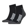 PUMA® Kurzsocken, 2er-Pack, Gepolstert, Logo-Schriftzug 001 BLACK/ WHITE