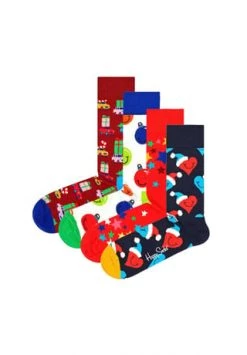 Happy Socks® Socken "Holiday Vibes", 4er-Pack, Geschenkbox 6500 NAVY