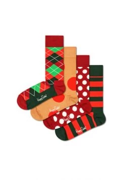 Happy Socks® 4 Paar Socken Holiday Classics Geschenk Box Mehrfarbig