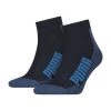 PUMA® Kurzsocken, 2er-Pack, Gepolstert, Logo-Schriftzug 003 NAVY/ GREY