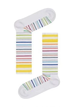 Happy Socks® Socken "Invisible Stripe", Gepolstert, Glitzer 1000 WHITE