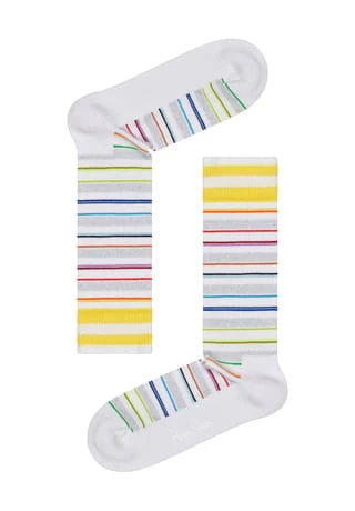 Happy Socks® Socken "Invisible Stripe", Gepolstert, Glitzer 1000 WHITE 2 Happy Socks® Socken "Invisible Stripe", Gepolstert, Glitzer 1000 WHITE – Bild 2