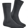 Hudson Socken "Relax Cotton", Komfortbund, Verstärkte Belastungszonen, Für Herren 0550 GRAU MELIERT