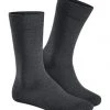 Hudson 1 Paar Herren Socken, Relax Cotton Strumpf, Ohne Gummifäden, Einfarbig Grau
