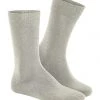 Hudson 1 Paar Herren Socken, Relax Cotton Strumpf, Ohne Gummifäden, Einfarbig Leinen