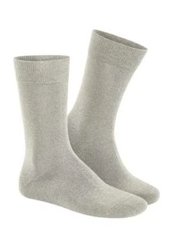 Hudson 1 Paar Herren Socken, Relax Cotton Strumpf, Ohne Gummifäden, Einfarbig Leinen
