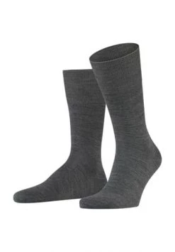 FALKE Airport Socken, Schurwolle, Für Herren 3070 FLANELL MEL.