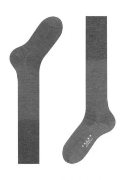 FALKE Airport Kniestrümpfe, Merinowolle, Für Herren 3070 GRAU MEL. -socken-struempfe Verkäufe unnamed file 1229