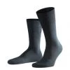 FALKE Herren Socken - Airport Plus, Kurzstrumpf, Freizeit- Und Business-Socken, Unifarben Schwarz