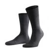 FALKE Herren Socken - Airport Plus, Kurzstrumpf, Freizeit- Und Business-Socken, Unifarben Anthrazit