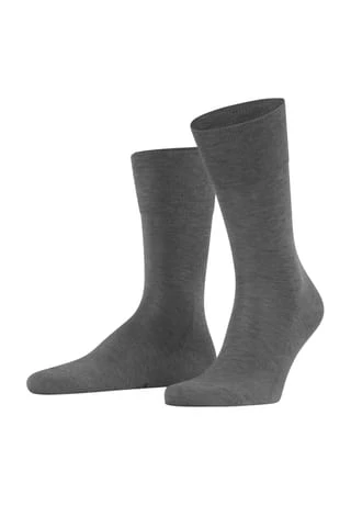 FALKE Socken "Tiago", Baumwollmix, Spitzennaht, Für Herren 3390 H. GRAU MEL 1 FALKE Socken "Tiago", Baumwollmix, Spitzennaht, Für Herren 3390 H. GRAU MEL