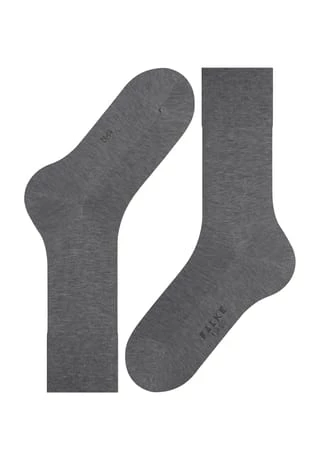FALKE Socken "Tiago", Baumwollmix, Spitzennaht, Für Herren 3390 H. GRAU MEL 5 FALKE Socken "Tiago", Baumwollmix, Spitzennaht, Für Herren 3390 H. GRAU MEL – Bild 5