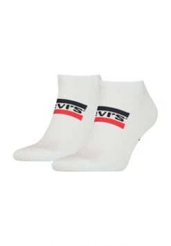 Levi's® Sneakersocken, 2er-Pack, Logo, Für Herren 005 WHITE