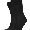 ELBEO Socken, 2er-Pack, Bio-Baumwolle, Für Herren 9500 SCHWARZ