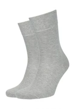 ELBEO Socken, 2er-Pack, Bio-Baumwolle, Für Herren 9714 HELLGRAUMEL.
