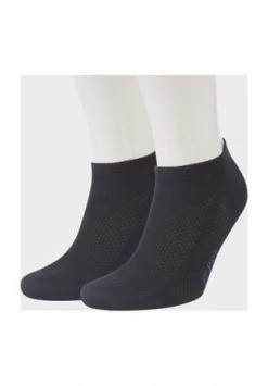 ELBEO Bamboo Sneakersocken, Doppelpack, Für Herren Nachtblau