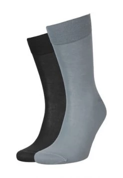 ELBEO Socken, 2er-Pack, Bio-Baumwolle, Für Herren 4173 SCHWARZ/ SALB