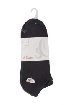 S.Oliver Sneakersocken, 5er-Pack, Melange 05 BLACK -socken-struempfe Verkäufe unnamed file 1351