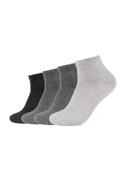 S.Oliver Unisex Socken, 4er Pack - Quarter, Einfarbig Grau