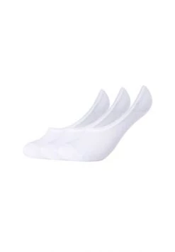 S.Oliver Unisex Füßlinge 3 Paar - Footies, Socken, Unifarben Weiß