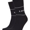 Levi's® Base Strümpfe, Gerippt, 2er-Pack, Für Herren 008 BLACK