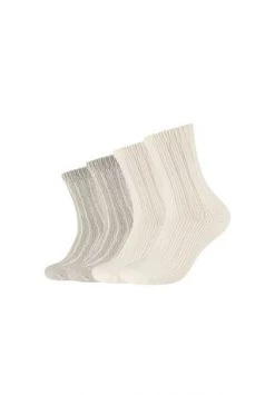 S.Oliver Kuschel-Socken 4er Pack Hygge Sustainable Mit Angenehmem Tragekomfort Offwhite