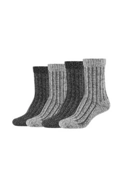 S.Oliver Kuschel-Socken 4er Pack Hygge Sustainable Mit Angenehmem Tragekomfort Anthracite -socken-struempfe Verkäufe unnamed file 1385