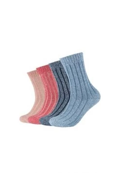 S.Oliver Kuschel-Socken 4er Pack Hygge Sustainable Mit Angenehmem Tragekomfort Stone Melange + Confetti