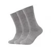 SKECHERS® Unisex Socken 3er Pack - Weicher Baumwollmix, Einfarbig Grau