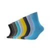 Camano® Socken Comfort Cotton Im Praktischen 9er Pack Turquoise