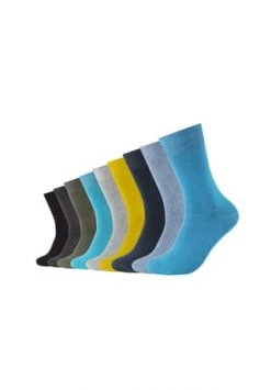 Camano® Socken Comfort Cotton Im Praktischen 9er Pack Turquoise