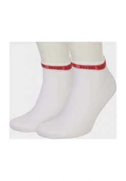 HUGO Sneakersocken, 2er-Pack, Verstärkt, Für Herren 100 WHITE