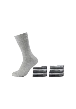 SKECHERS® Socken Basic Im 18er-Pack Mit Weichem Bund Light Grey Melange 1 SKECHERS® Socken Basic Im 18er-Pack Mit Weichem Bund Light Grey Melange
