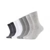 S.Oliver Unisex Socken, 8er Pack - Kurzsocken, Einfarbig Weiß/ Grau