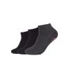 Camano® Yoga Kurzsocken Yoga Kurzsocken 3er Pack 3er Pack Black Mix