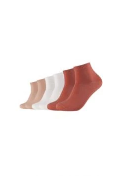 S.Oliver Kurzsocken Originals Basic 6er Pack Terracotta