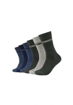MUSTANG® Socken 6er Pack True Denim Organic Cotton Aus Hochwertiger Bio-Baumwolle Four Leaf Green