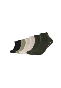 Camano® Kurzsocken 7er-Pack Ca-soft Mit Weichem Komfortbund Dark Olive Melange