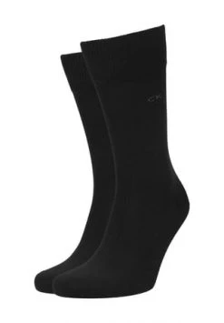 Calvin Klein Socken, 2er-Pack, Komfortbündchen, Für Herren 001 BLACK