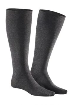 KUNERT Kniestrümpfe, Stützend, Uni, Für Herren Anthrazit