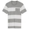 Marc O'Polo T-Shirt, Kurzarm, Streifen, Für Herren Grau/ Weiß