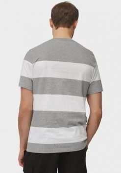 Marc O'Polo T-Shirt, Kurzarm, Streifen, Für Herren Grau/ Weiß 6 Marc O'Polo T-Shirt, Kurzarm, Streifen, Für Herren Grau/ Weiß -socken-struempfe Verkäufe unnamed file 1515